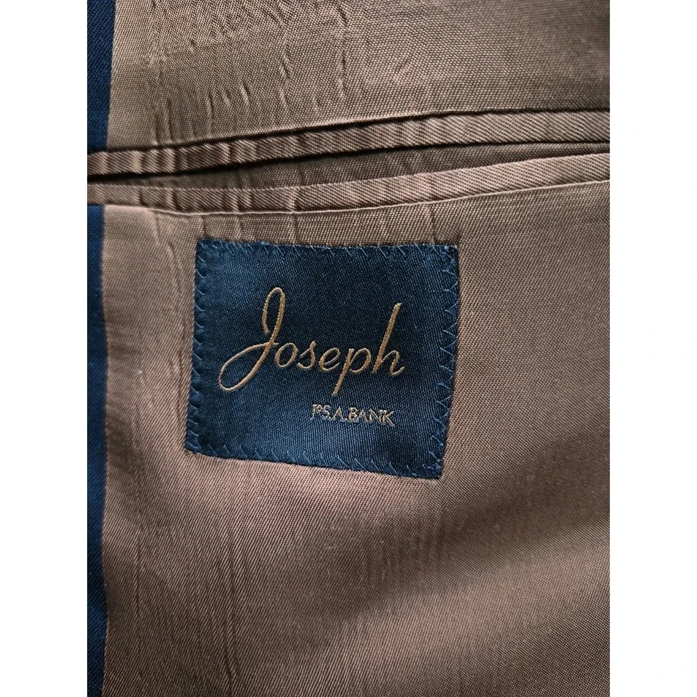 Jos A Bank Joseph Mens Slim Fit Wool Sports Coat 42L Navy 2 Button F701